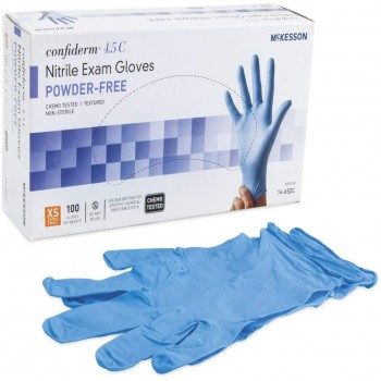 Nitrile exam gloves